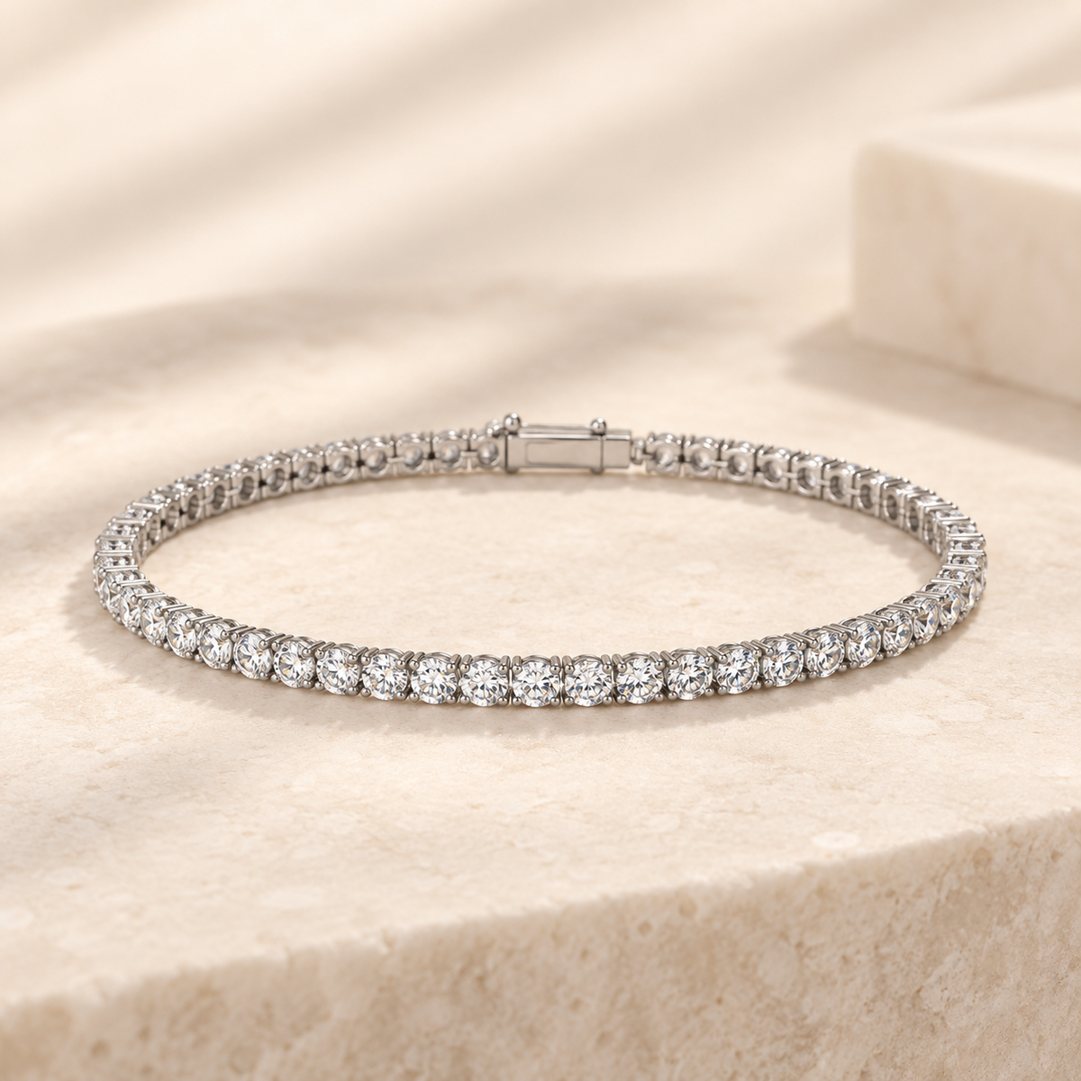 Moissanite Tennis Bracelet 3mm