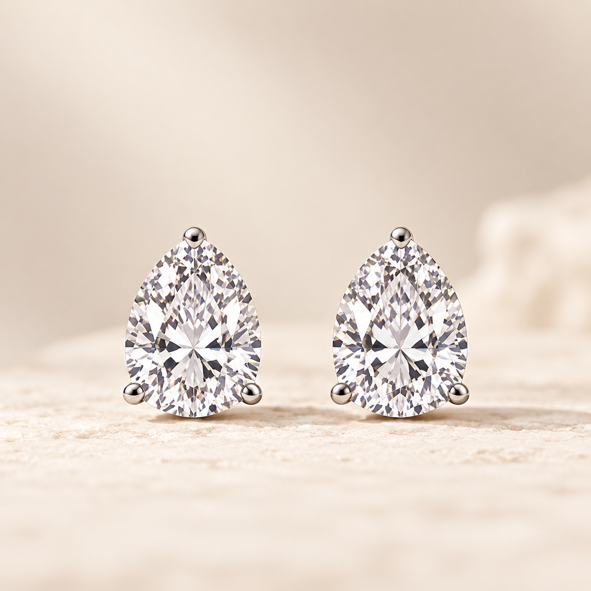 Trillion-Cut Moissanite Stud Earrings – 1.00ct TW