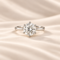 3.00ct Round-Cut Moissanite Ring