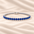 3mm Lab Grown Sapphire Tennis Bracelet