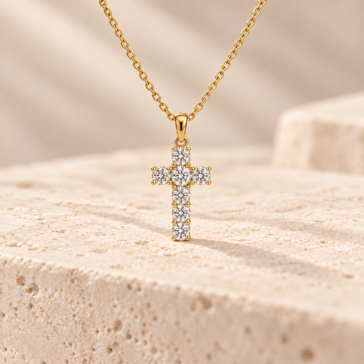 1.10ct Cross Pendant Necklace