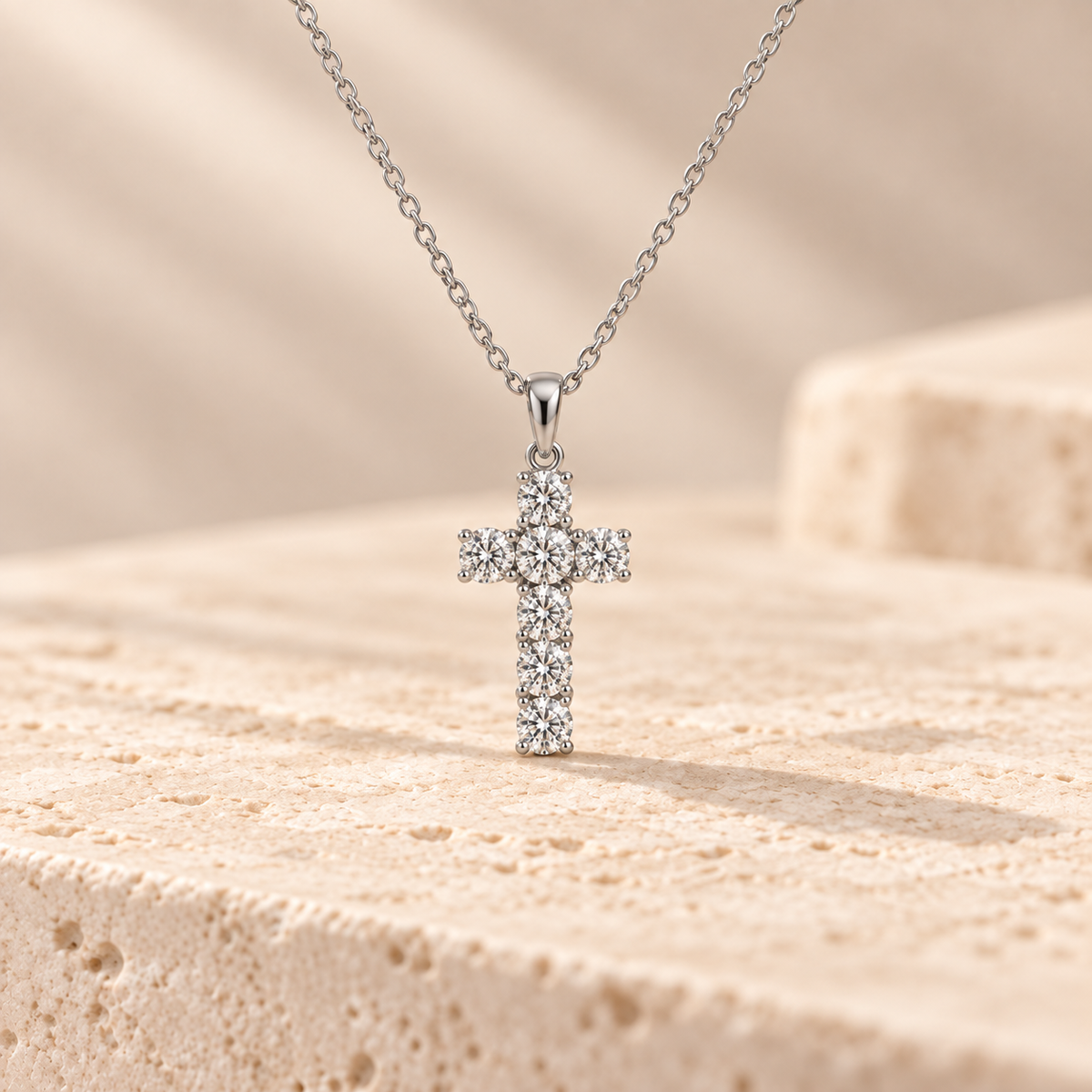 1.10ct Cross Pendant Necklace