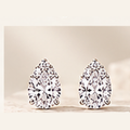 Trillion cut moissanite stud earrings 1.00ct total weight